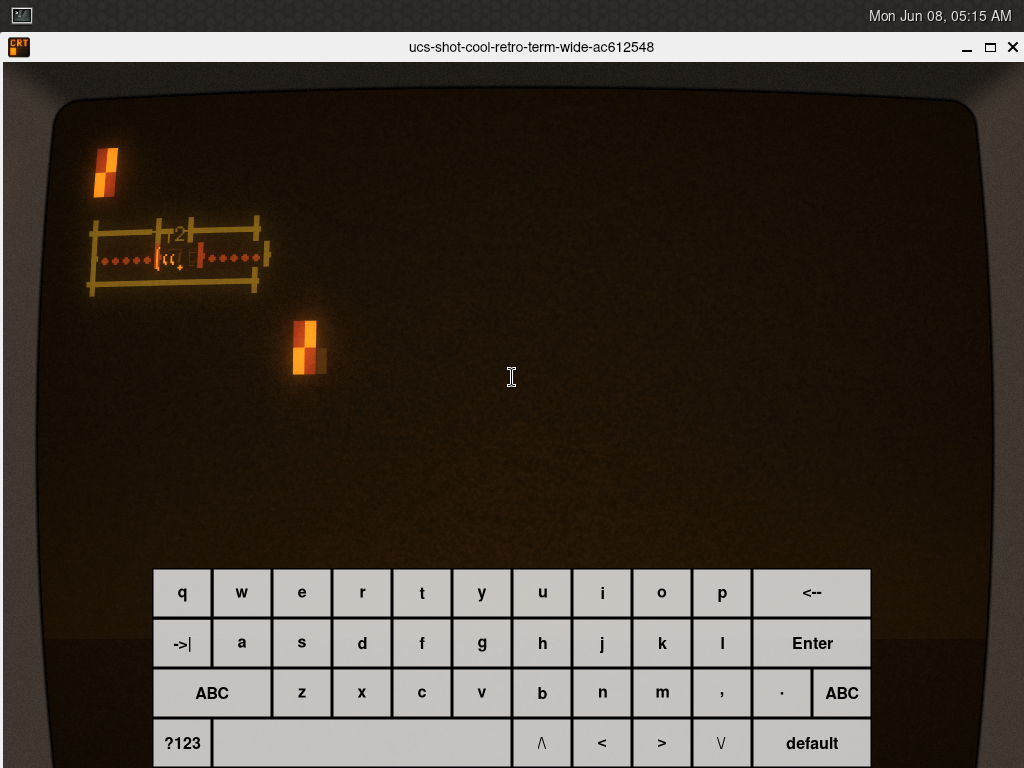 Terminal screenshot of the rendering discrepancy