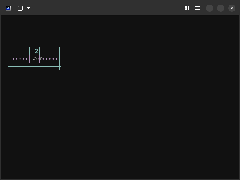 Terminal screenshot of the rendering discrepancy